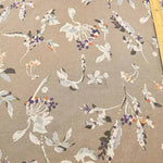 Half linen printed fabric Botanical - nomura tailor