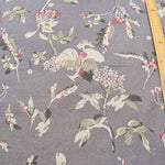 Half linen printed fabric Botanical - nomura tailor