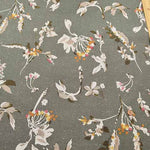 Half linen printed fabric Botanical - nomura tailor