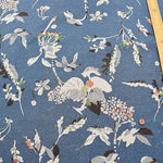 Half linen printed fabric Botanical - nomura tailor