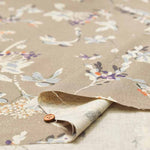 Half linen printed fabric Botanical - nomura tailor