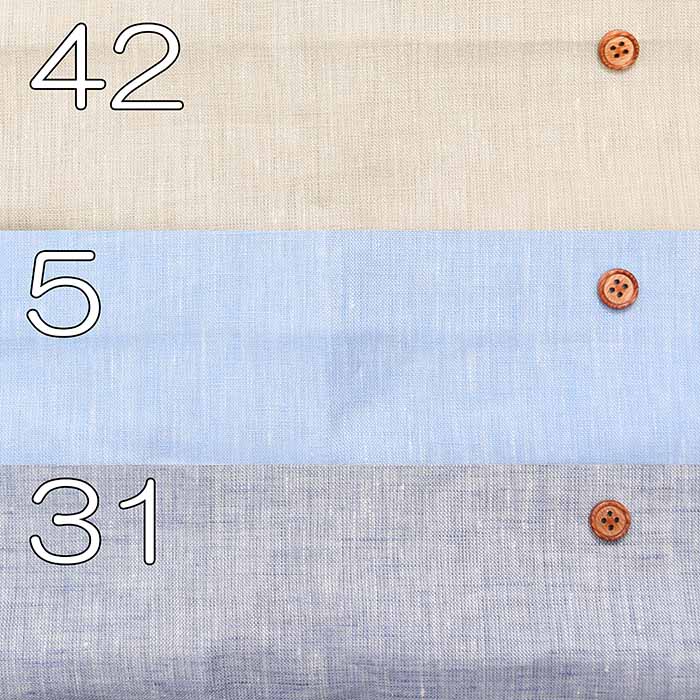 Linen Chambray Fabric Solid Color - nomura tailor