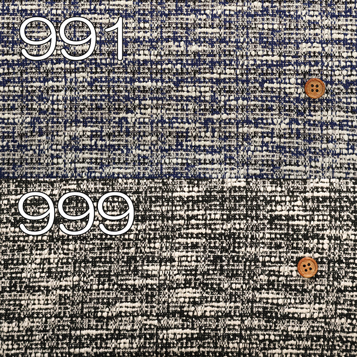 Stretch Slub Fancy Tweed Fabric - nomura tailor