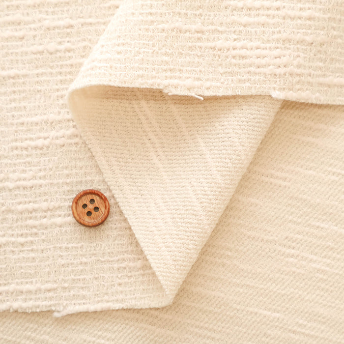 Stretch Slub Fancy Tweed Fabric - nomura tailor