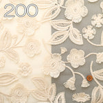 Polyester Tulle Lace Fabric - Flower - nomura tailor