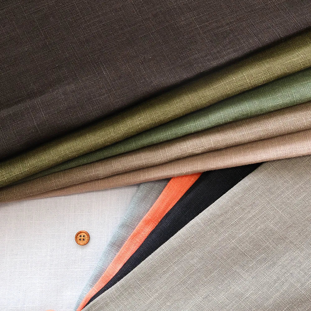Made in Korea Linen Canvas Fabric - Plain - nomura tailor