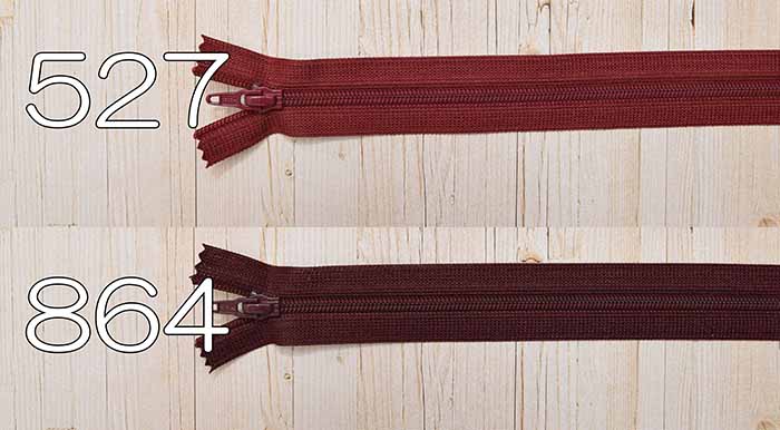 YKK flat knit zipper 20cm [Warm color] - nomura tailor