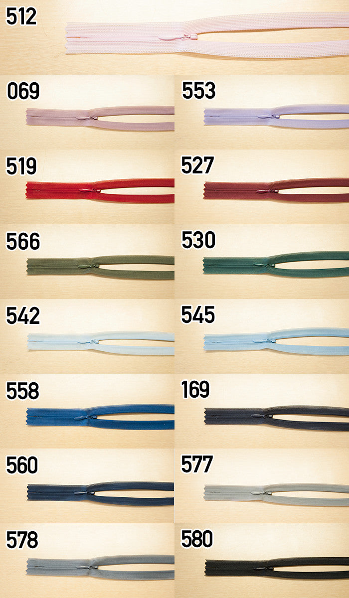 Concile zipper (thin area 22cm) 1 - nomura tailor
