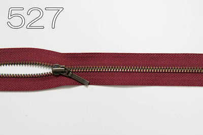 Metal zipper open antique gold 60cm - nomura tailor