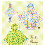 Pattern pattern pattern children Rain Poncho - nomura tailor