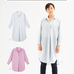 Pattern pattern pattern skipper long shirt - nomura tailor
