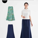 Pattern pattern pattern waist rubber mermaid skirt - nomura tailor