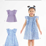 Pattern Paper pattern Children's Frilled Gather Dress - nomura tailor