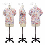 Pattern Paper Puff Sleeve T-Blouse - nomura tailor