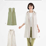 Pattern pattern Long Jile (no color & food -style collar) - nomura tailor