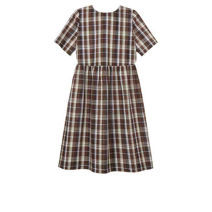 Pattern Paper pattern Short-sleeved gathered dress - nomura tailor