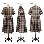 Pattern Paper pattern Short-sleeved gathered dress - nomura tailor