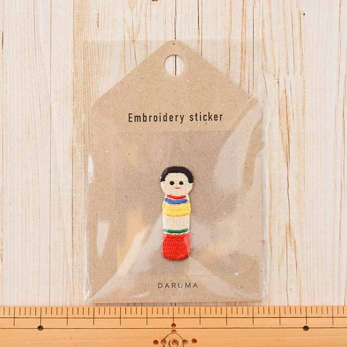 Embroidery sticker Kokeshi - nomura tailor