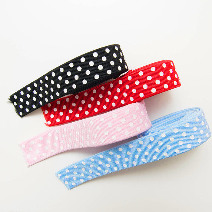 Polka dot weave rubber 2cm - nomura tailor