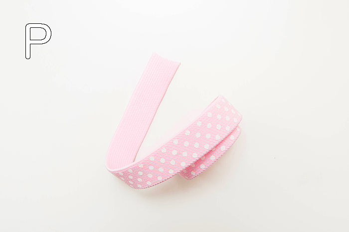 Polka dot weave rubber 2cm - nomura tailor