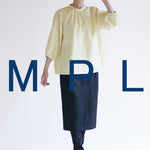 Pattern pattern pattern neck gather blouse - nomura tailor