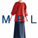 Pattern pattern pattern gathering sleeve blouse - nomura tailor