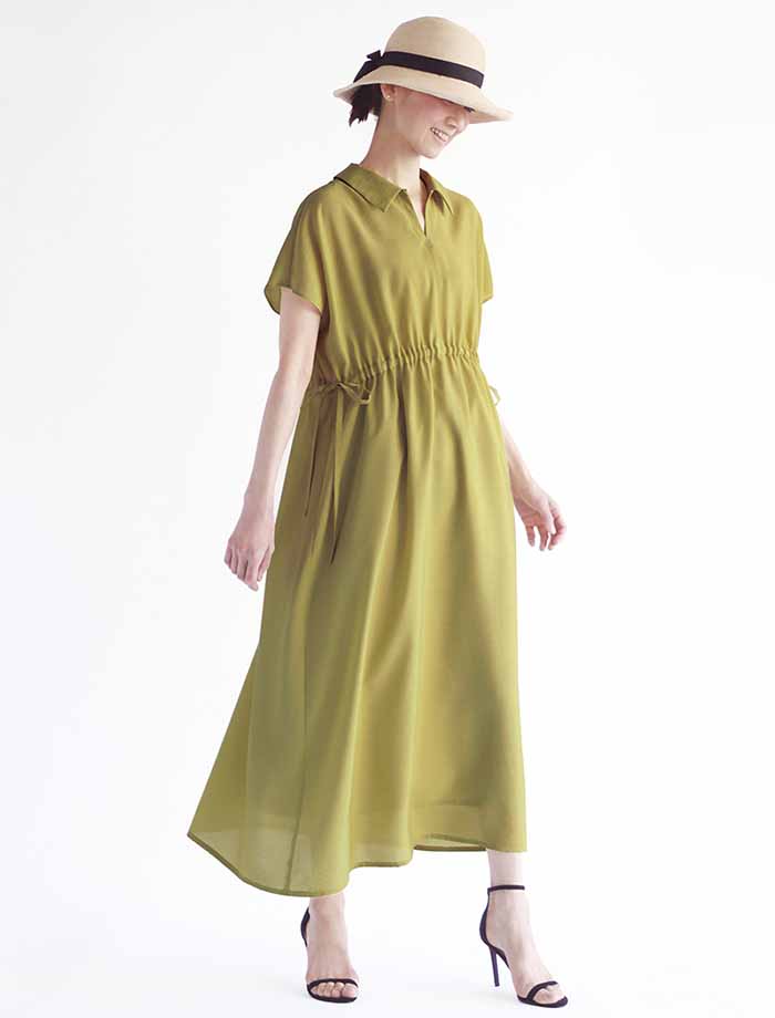 Pattern Paper Flat-colored Dress - nomura tailor