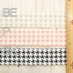 Lame (Glitter) Houndstooth Ribbon Approx. 40 mm width - nomura tailor