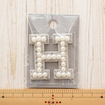 Sticker Patch - Pearl Alphabet H - nomura tailor