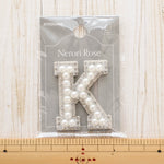 Sticker Patch - Pearl Alphabet K - nomura tailor