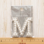 Sticker Patch - Pearl Alphabet M - nomura tailor