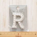 Sticker Patch - Pearl Alphabet R - nomura tailor