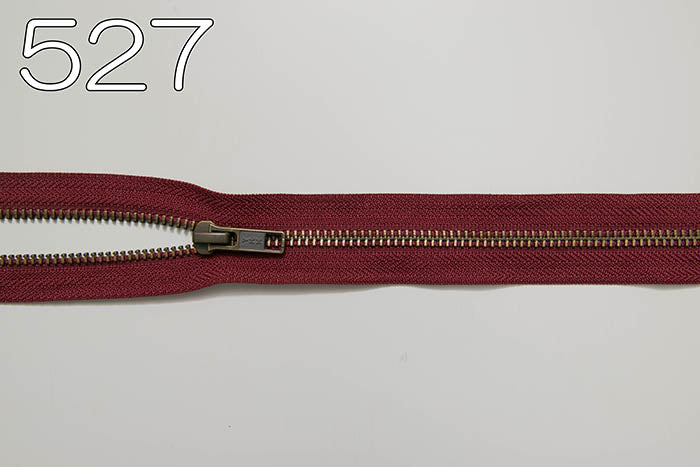 Metal zipper open antique gold 80cm - nomura tailor