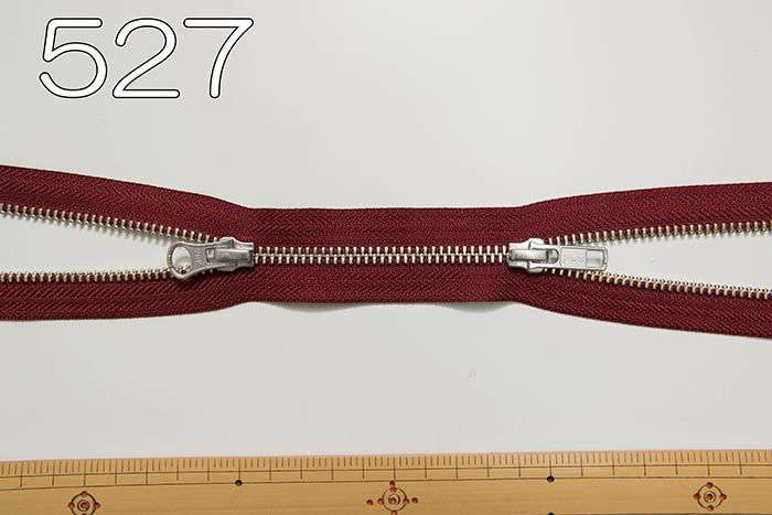 Metal zipper opening up and down 80cm - nomura tailor