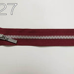 Metal zipper open silver 80cm - nomura tailor