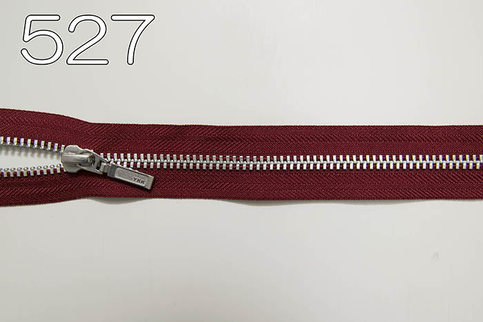 Metal zipper open silver 80cm - nomura tailor