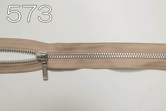 Metal zipper open silver 80cm - nomura tailor