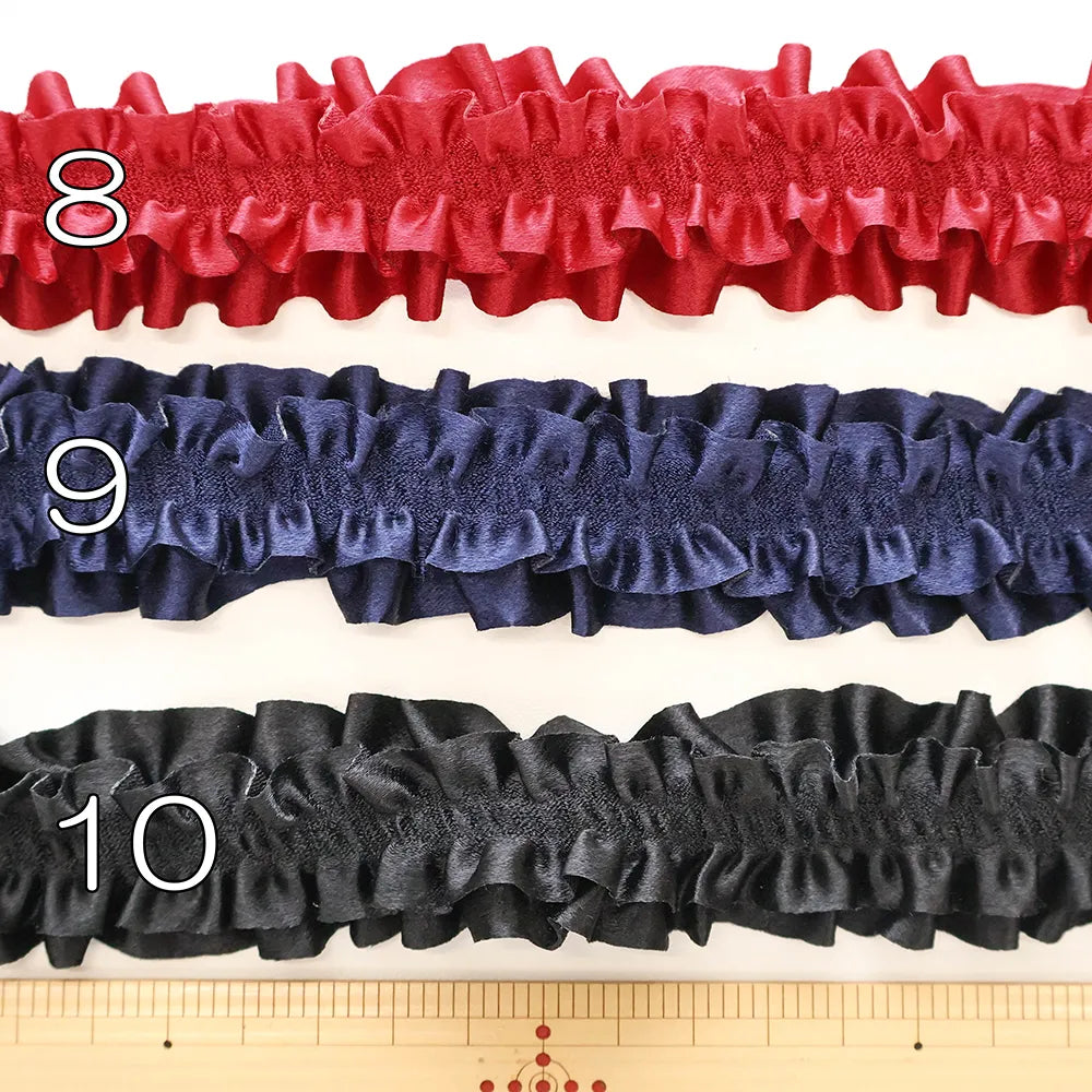 ストレッチフリルサテン 約3.5cm幅 - nomura tailor