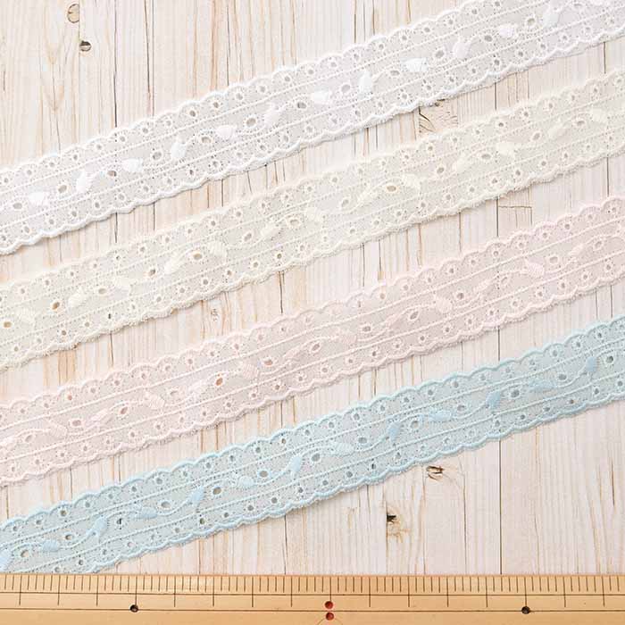 Konishi Ribbon Cotton Lace 22mm - nomura tailor