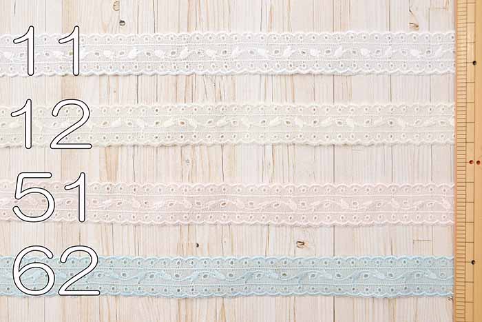 Konishi Ribbon Cotton Lace 22mm - nomura tailor