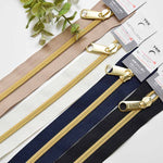 Metalion fastener 20cm gold - nomura tailor