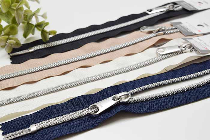 Metalion fastener 20cm silver - nomura tailor