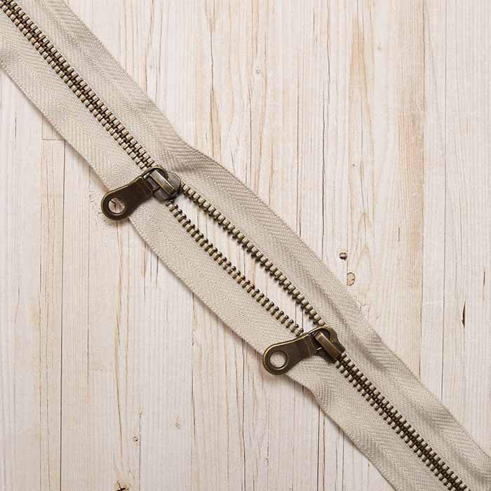 Marble tape zipper 60cm double opening 2 - nomura tailor