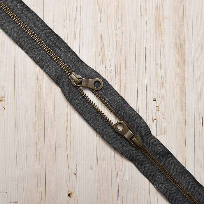 Marble tape zipper 60cm double opening 4 - nomura tailor