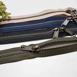 Metalx tough fastener 60cm antique gold double -opened - nomura tailor