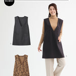 Pattern / pattern V neck tunic vest - nomura tailor