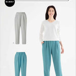 Pattern/pattern paper Tapered pants with elastic waistband - nomura tailor