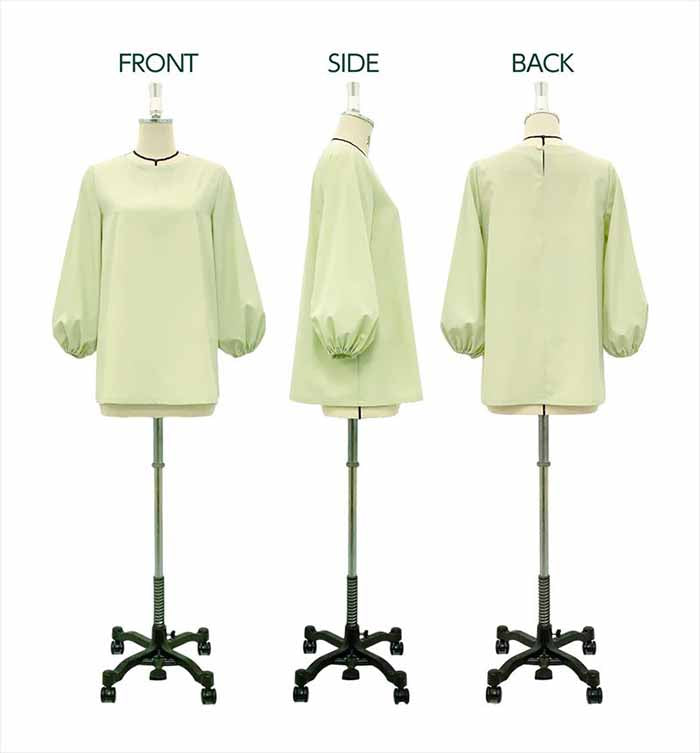 Pattern/pattern Voluminous Sleeve Blouse - nomura tailor