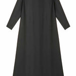 Pattern/pattern High neck long dress - nomura tailor