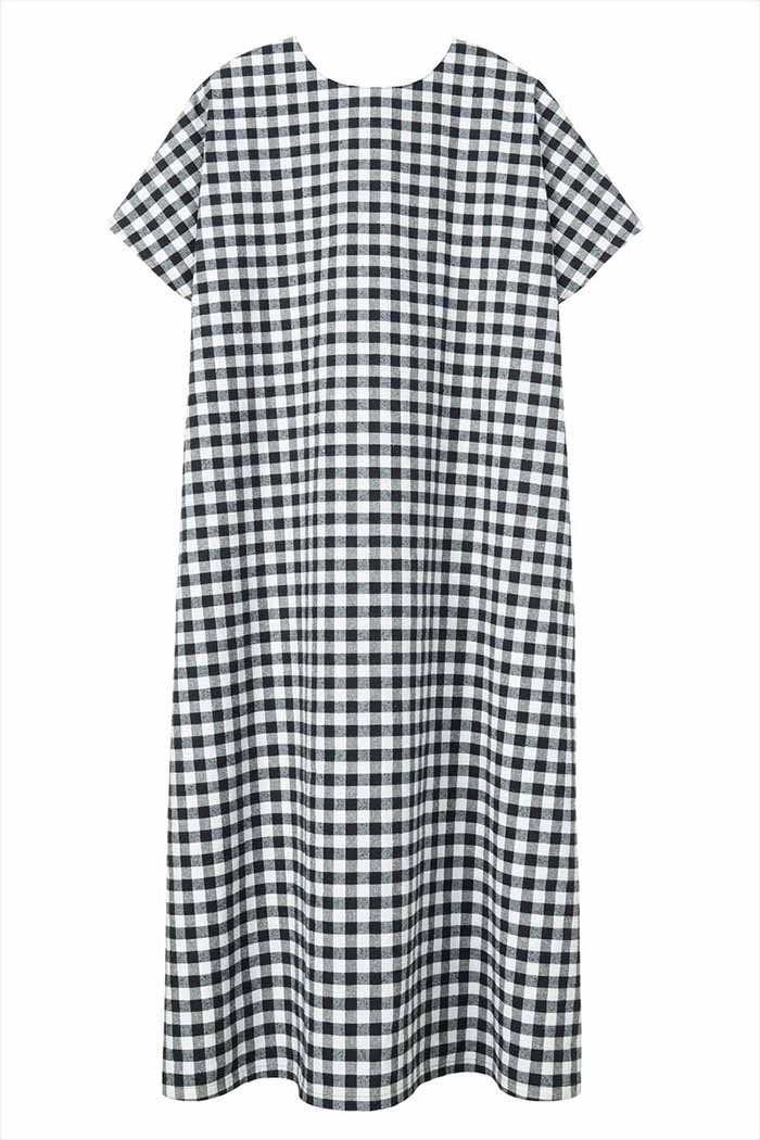 Pattern/pattern Loose wide dress - nomura tailor